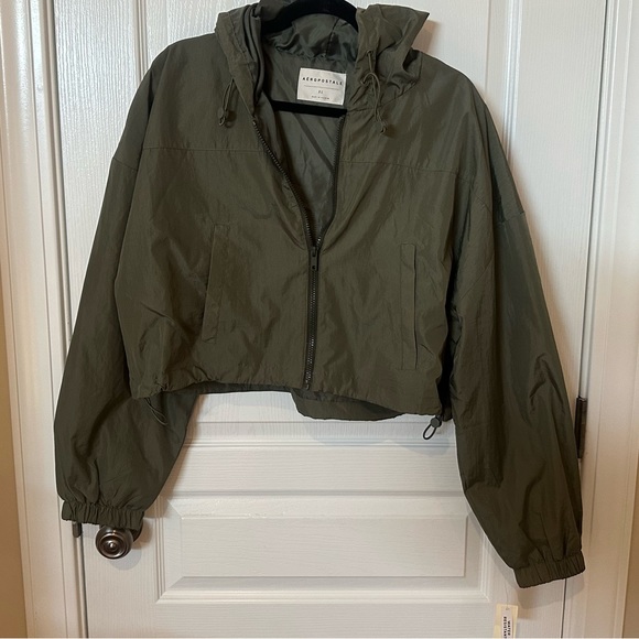 AEROPOSTALE XLarge Crop Water Resistant Jacket NEW - Picture 8 of 11